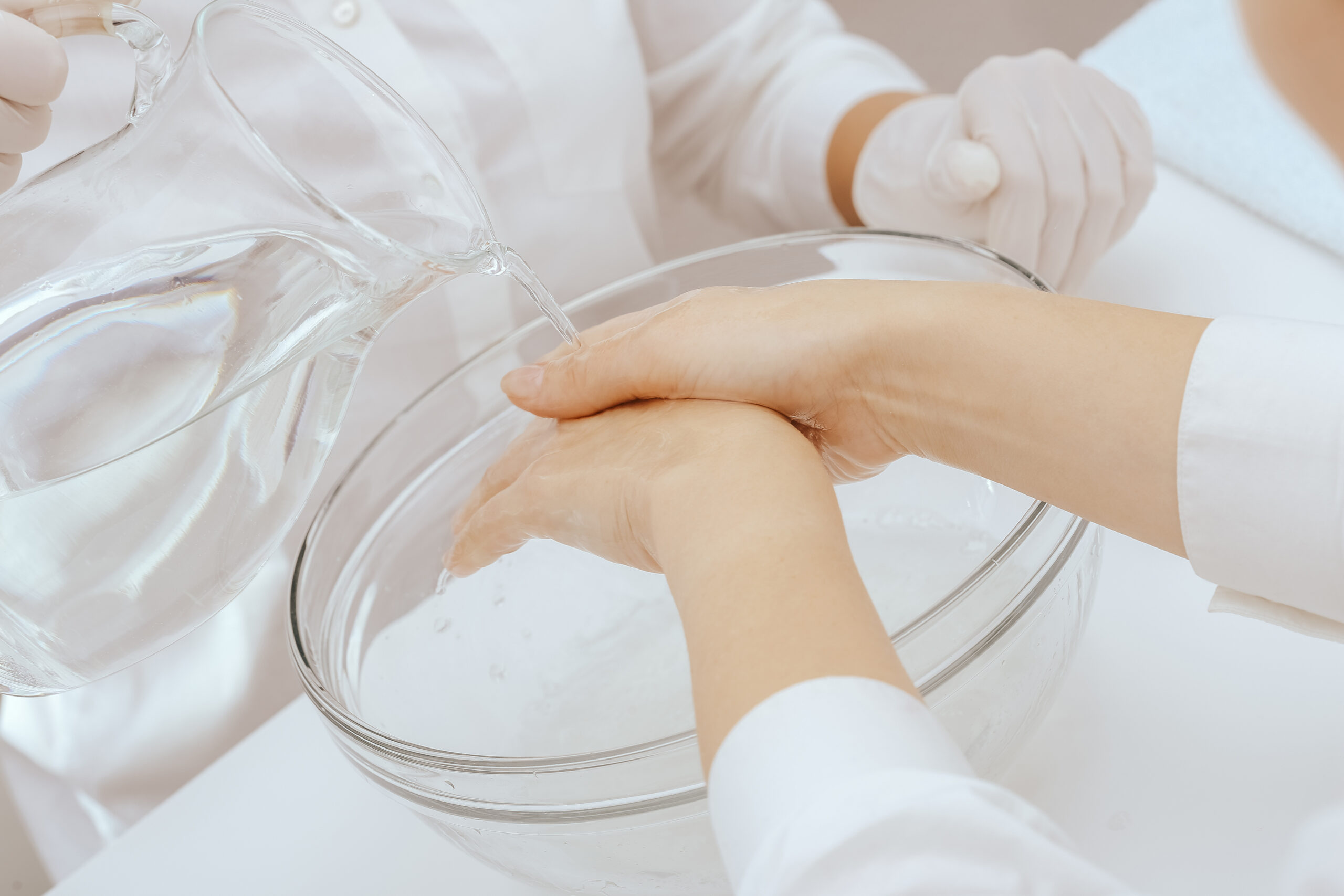 Spa Manicure in process